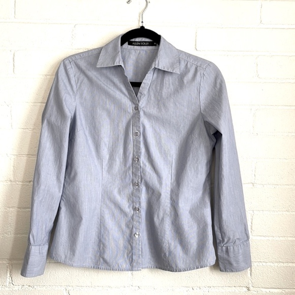 ALLEN SOLLY Cotton Fitted Shirt (M)